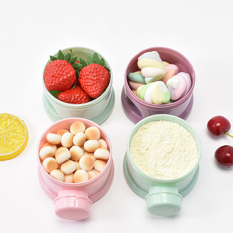 3/4 層ベアベビーミルクパウダーコンテナポータブル独立サイ - Baby Food Nan のレビューと価格