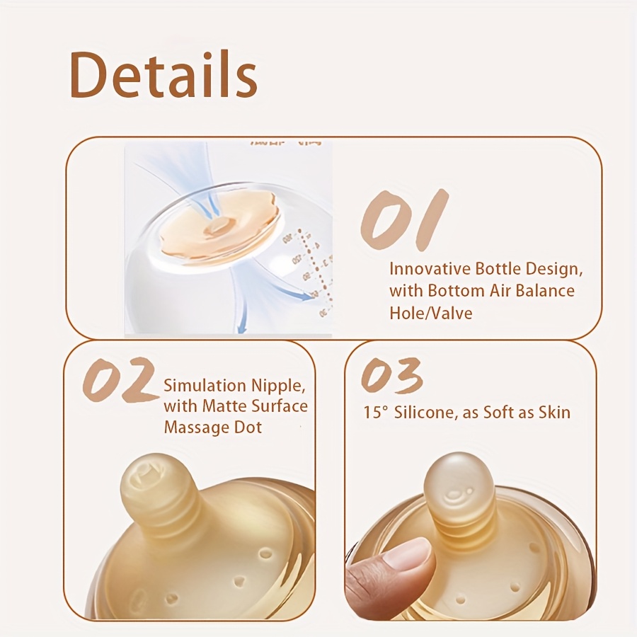 ガラス製哺乳瓶 広口型 抗疝痛シリコン乳首 耐熱性 漏れ防止 - Baby Food Glass Containers のレビューと価格