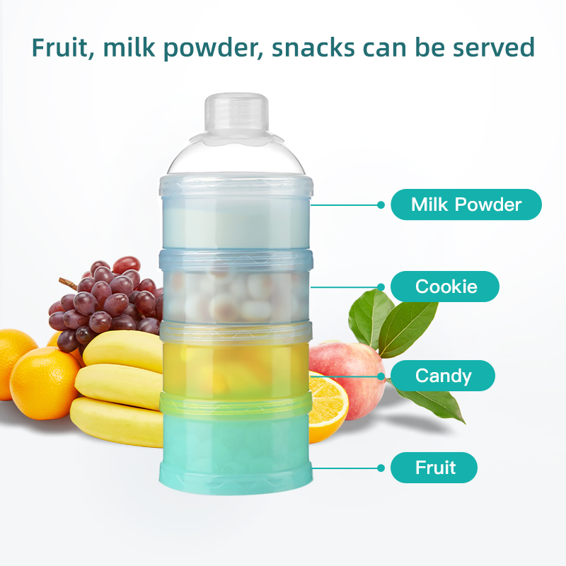 ベビー授乳ポータブル 4 層粉ミルク収納ボックスフルーツスナ - Baby Food Category のレビューと価格