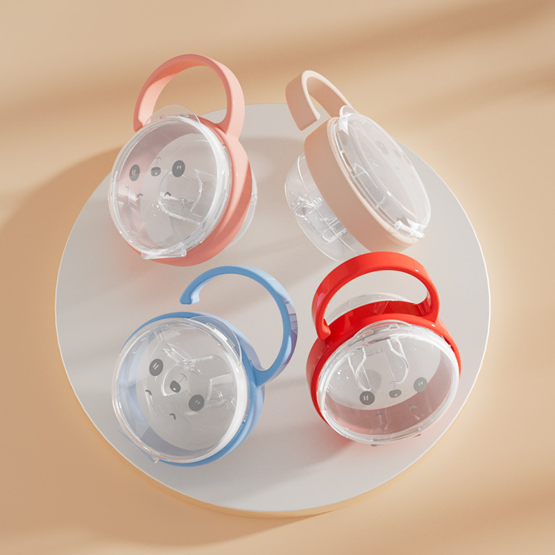 新しいベビーおしゃぶり用クリア防塵ケース、ハンドル付きのかわ - Baby Food Storage のレビューと価格