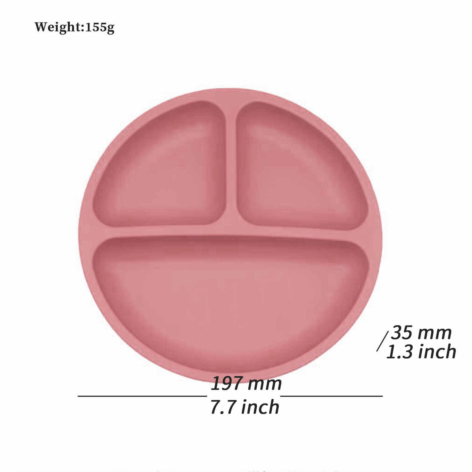赤ちゃんの補完食食器用の強力な吸引力を備えた食品グレードのシ - Baby Food Table のレビューと価格