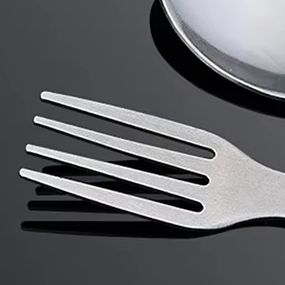 2-in-1 フォークデザートスプーンカトラリーセット屋外キ - Weaning Spoon Set のレビューと価格